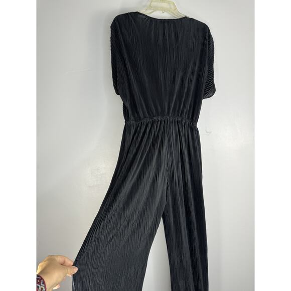 Karlie Womens Pull Up V-Neck Short Sleeve Dark Gray Jumpsuit Size M-L - Picture 3 of 7